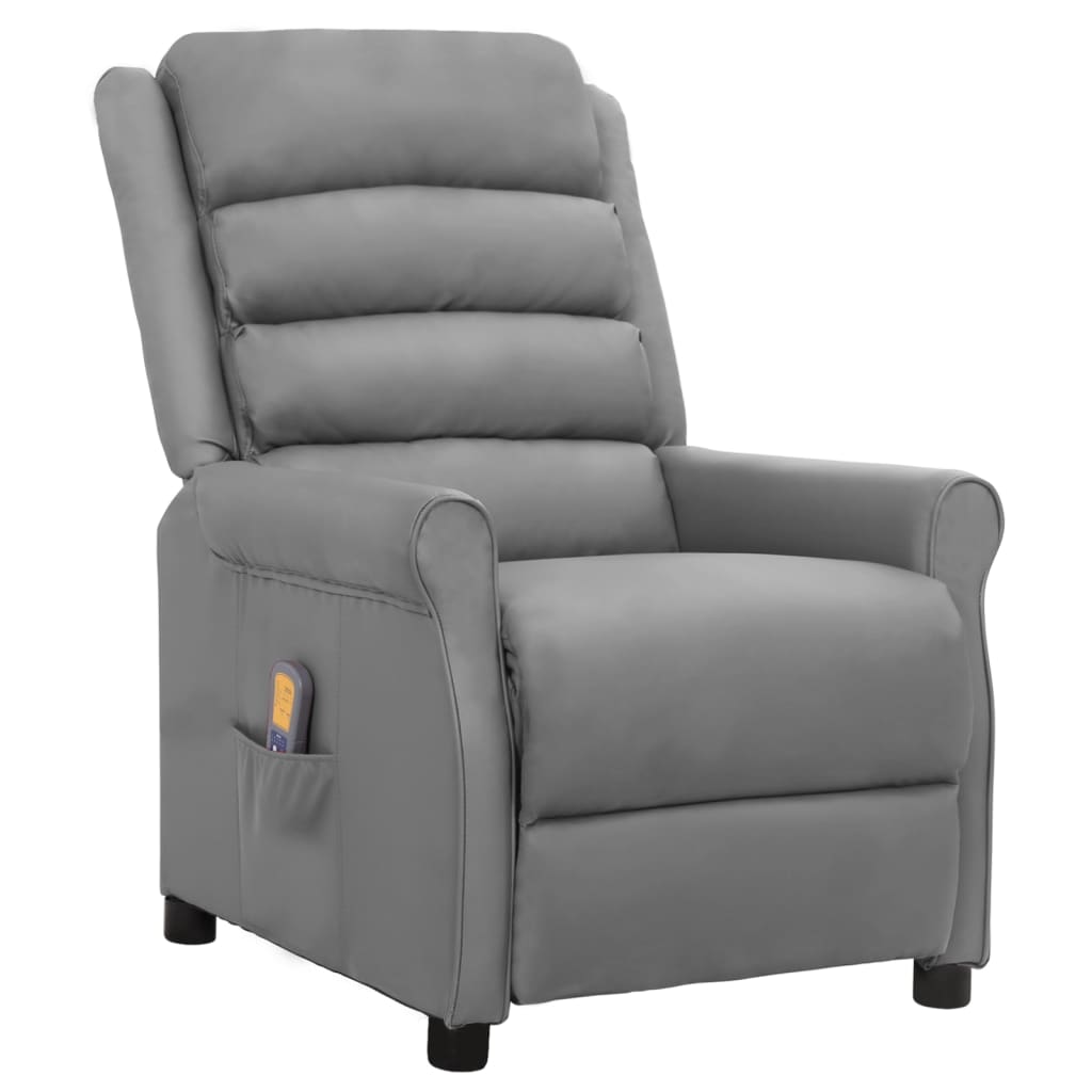 vidaXL Massagestoel kunstleer zwart