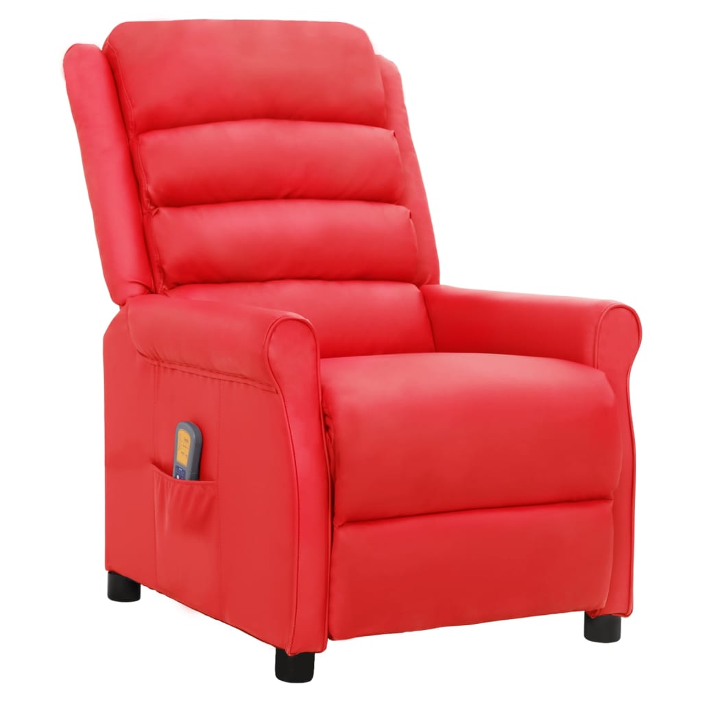 vidaXL Massagestoel kunstleer zwart