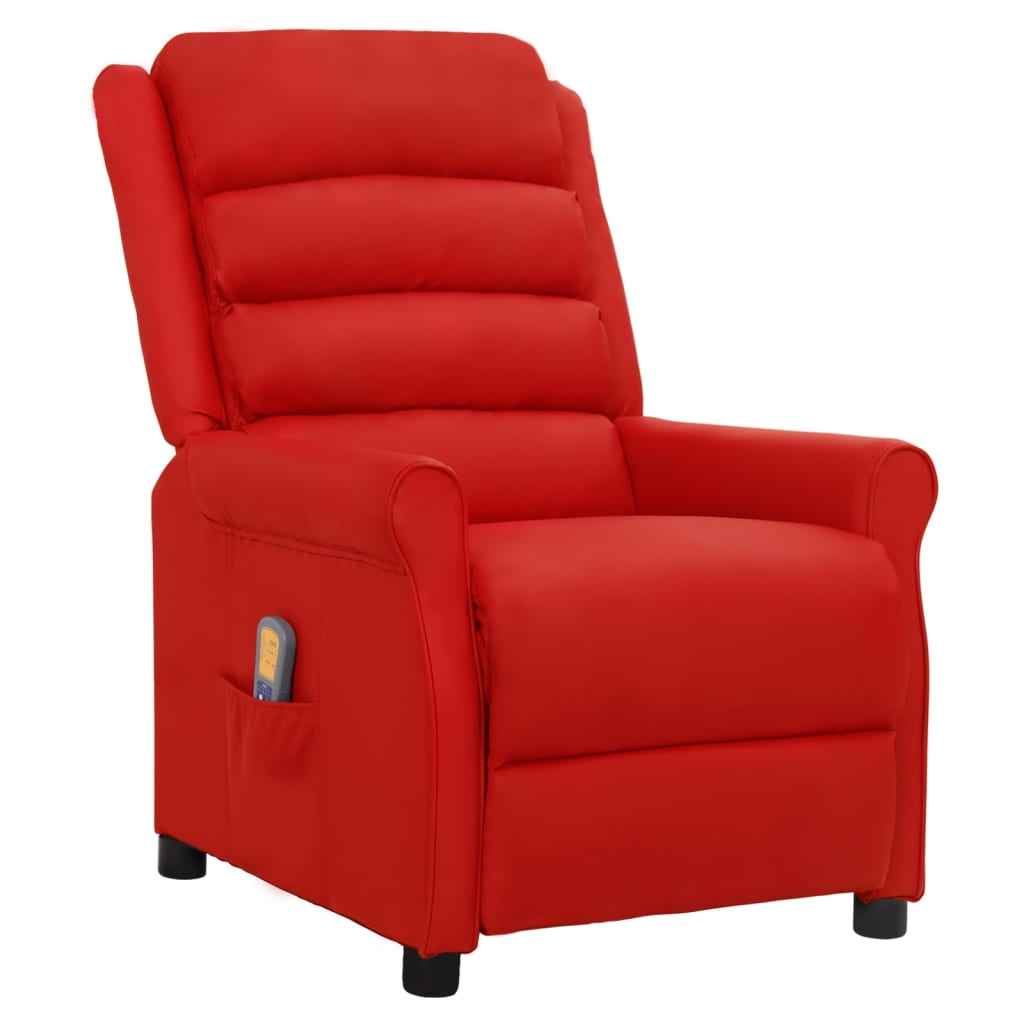 vidaXL Massagestoel kunstleer zwart
