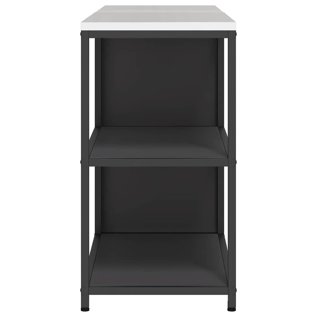 vidaXL Keukenopslag set 2 pcs Zwart 180 x 50 x 92 cm Koudgewalst staal