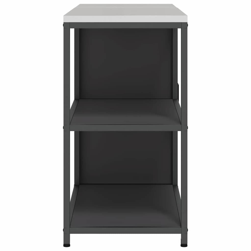 vidaXL Keukenopslag set 2 pcs Zwart 150 x 50 x 92 cm Koudgewalst staal