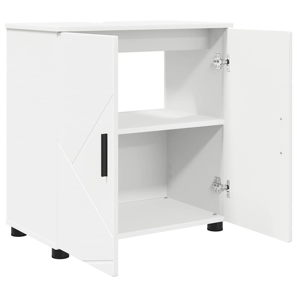 vidaXL Badkamermeubelset 3 pcs Wit 61 x 35 x 64 cm Bewerkt hout