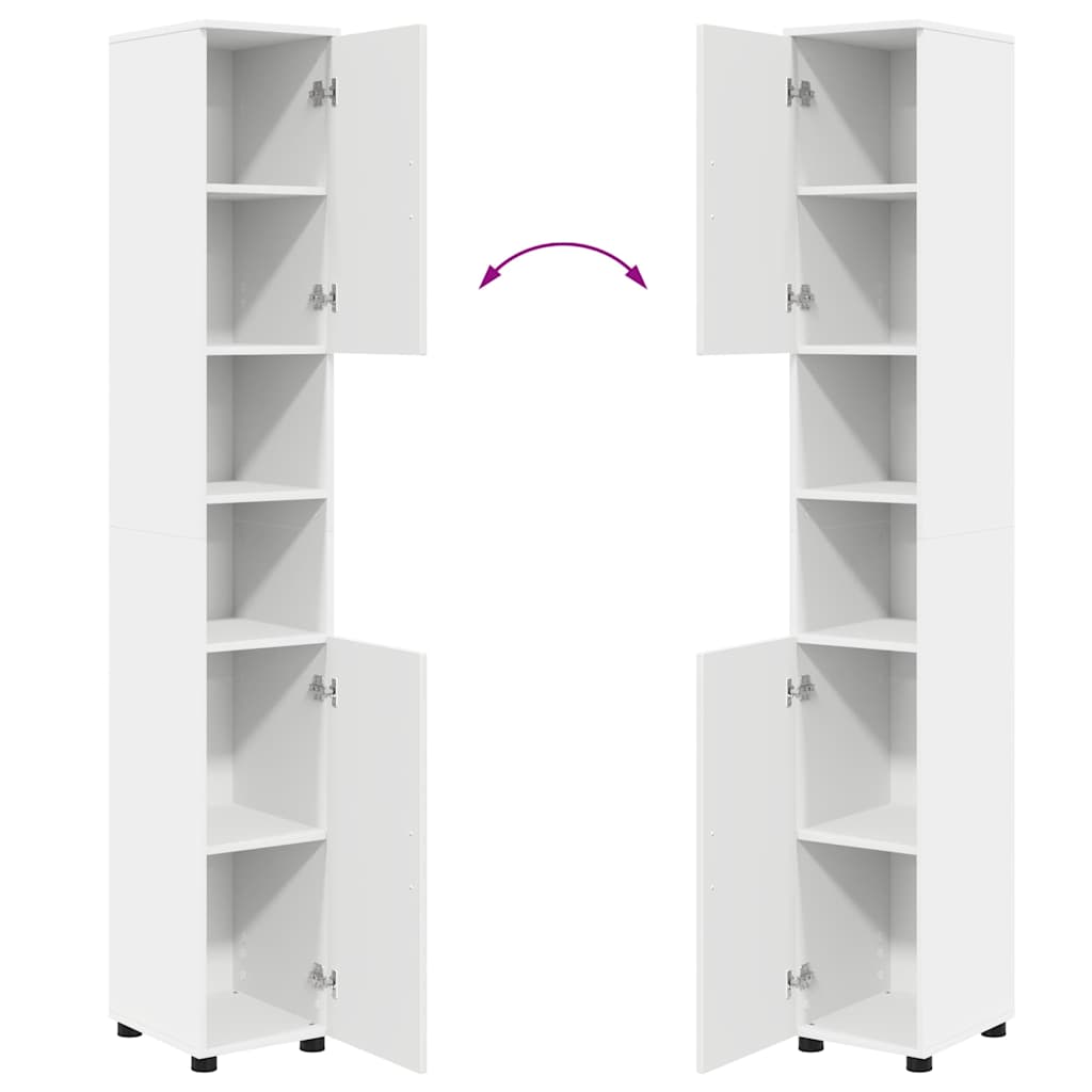 vidaXL Badkamermeubelset 4 pcs Wit 61 x 35 x 64 cm Bewerkt hout