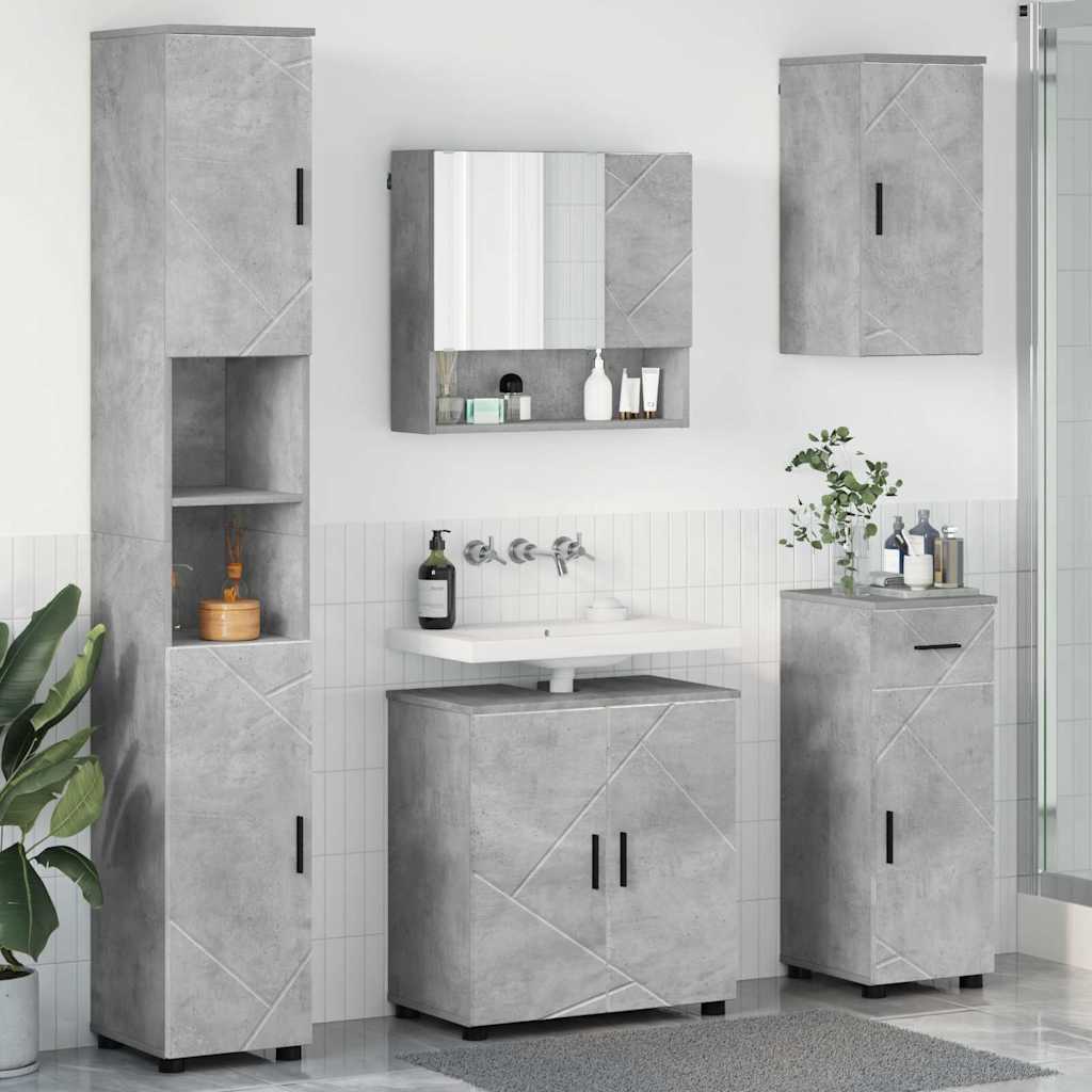 vidaXL Badkamermeubelset 5 pcs Wit 61 x 35 x 64 cm Bewerkt hout