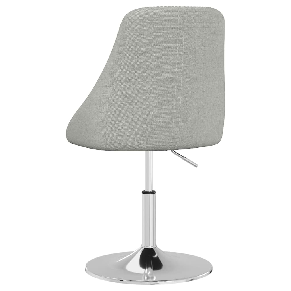 vidaXL Barkruk stof lichtgrijs