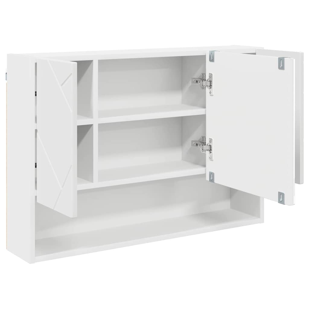 vidaXL Badkamermeubelset 3 pcs Wit 76,5 x 35 x 64 cm Bewerkt hout