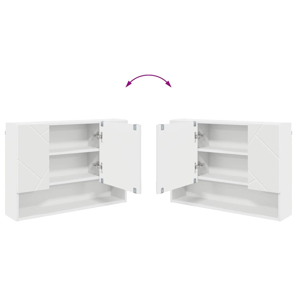 vidaXL Badkamermeubelset 4 pcs Wit 30 x 35 x 192 cm Bewerkt hout