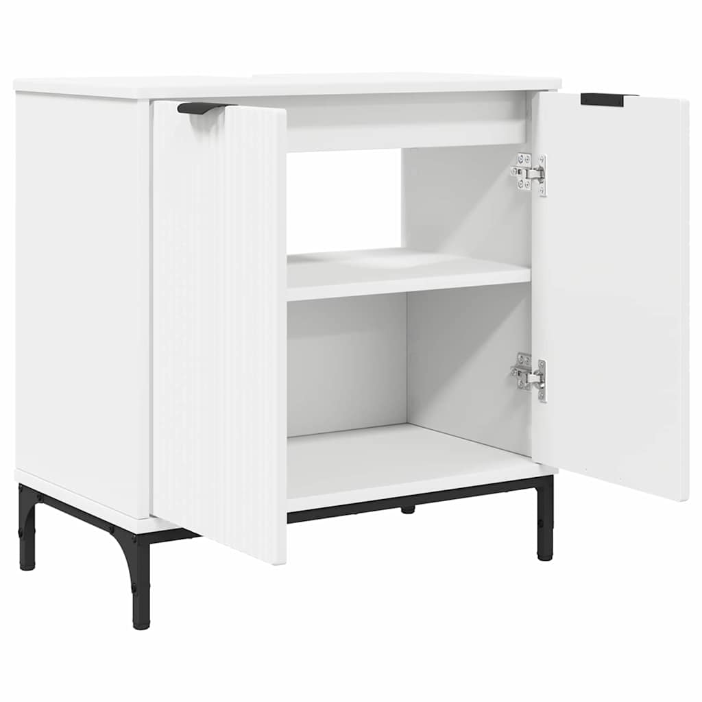 vidaXL Badkamermeubelset 3 pcs Wit 39.5 x 36 x 88 cm Bewerkt hout