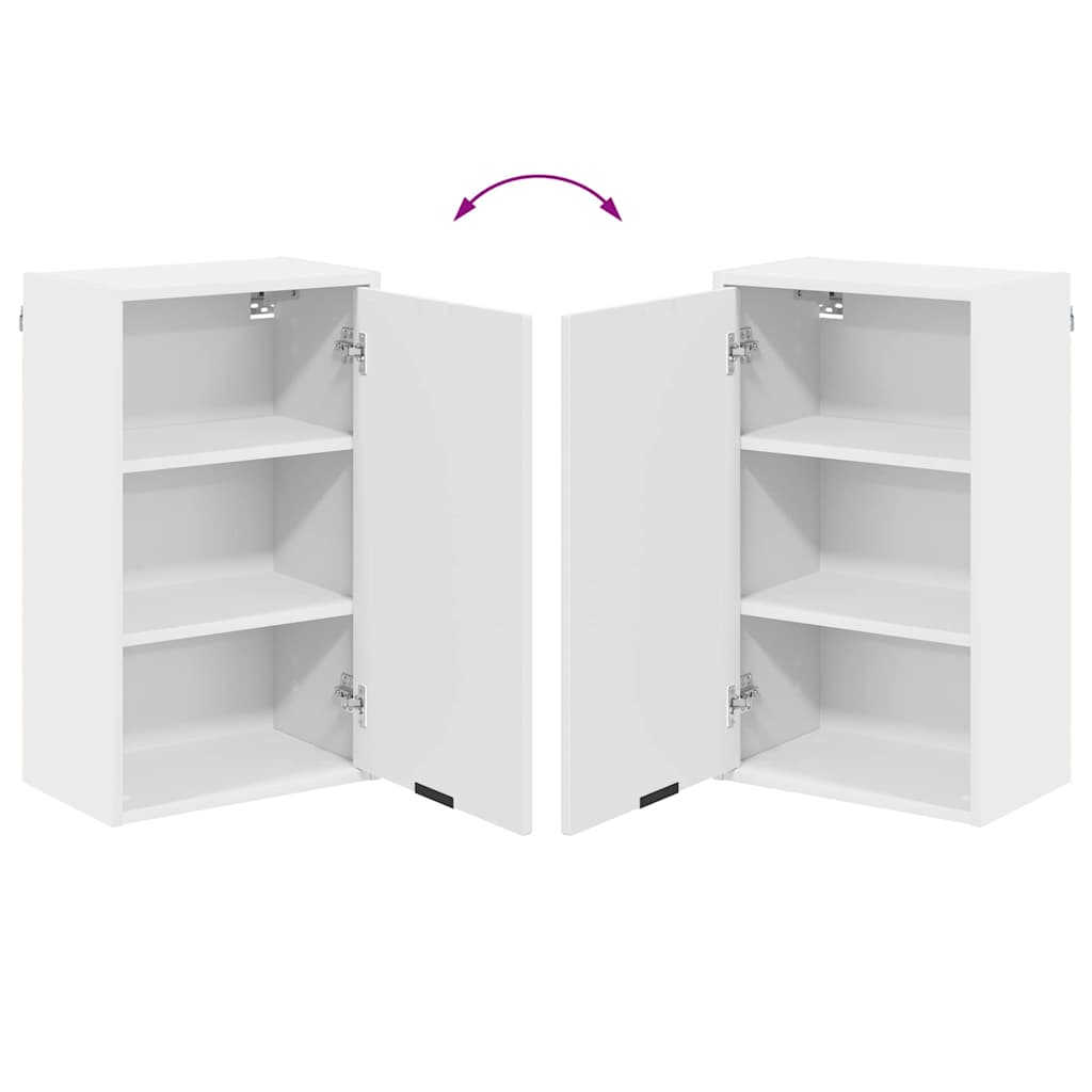 vidaXL Badkamermeubelset met lade Wit Engineered hout, Metaal