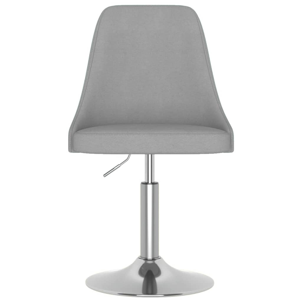 vidaXL Barkruk stof lichtgrijs