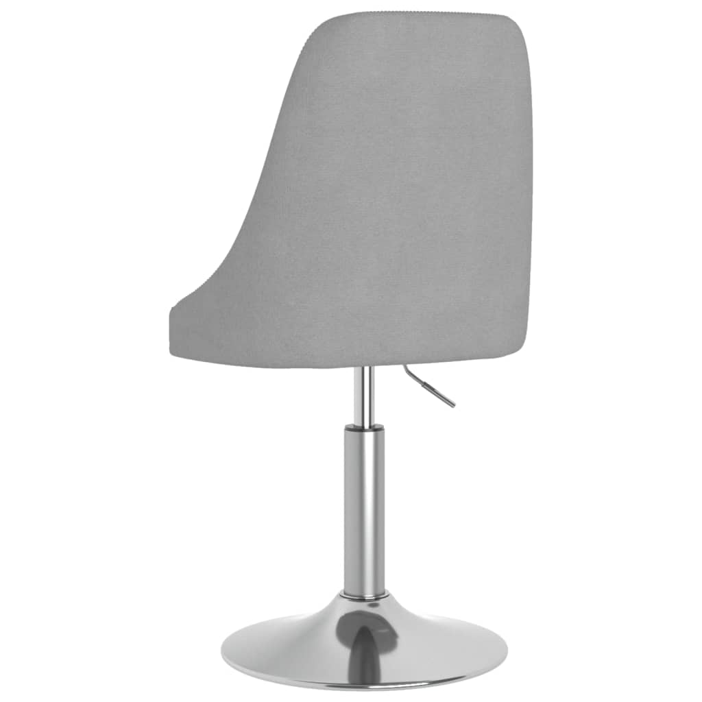 vidaXL Barkruk stof lichtgrijs