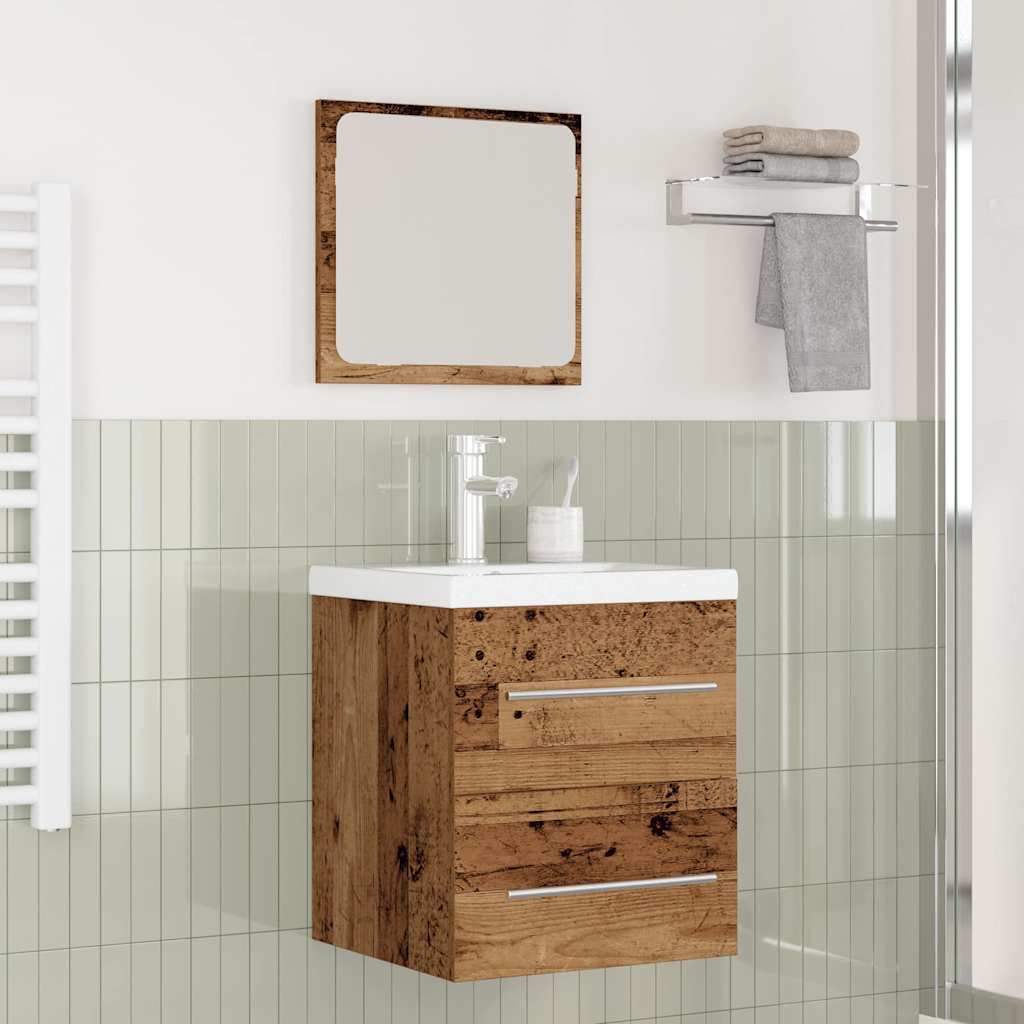 vidaXL Wastafelkast met ingebouwde wasbak bewerkt hout wit