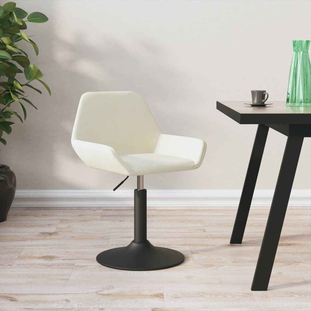 vidaXL Barkruk fluweel zwart