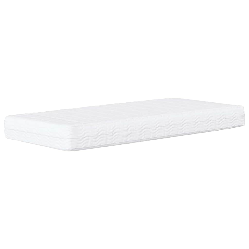 vidaXL Hoekbedframe met matras Blauw 80 x 200 cm Fluweel