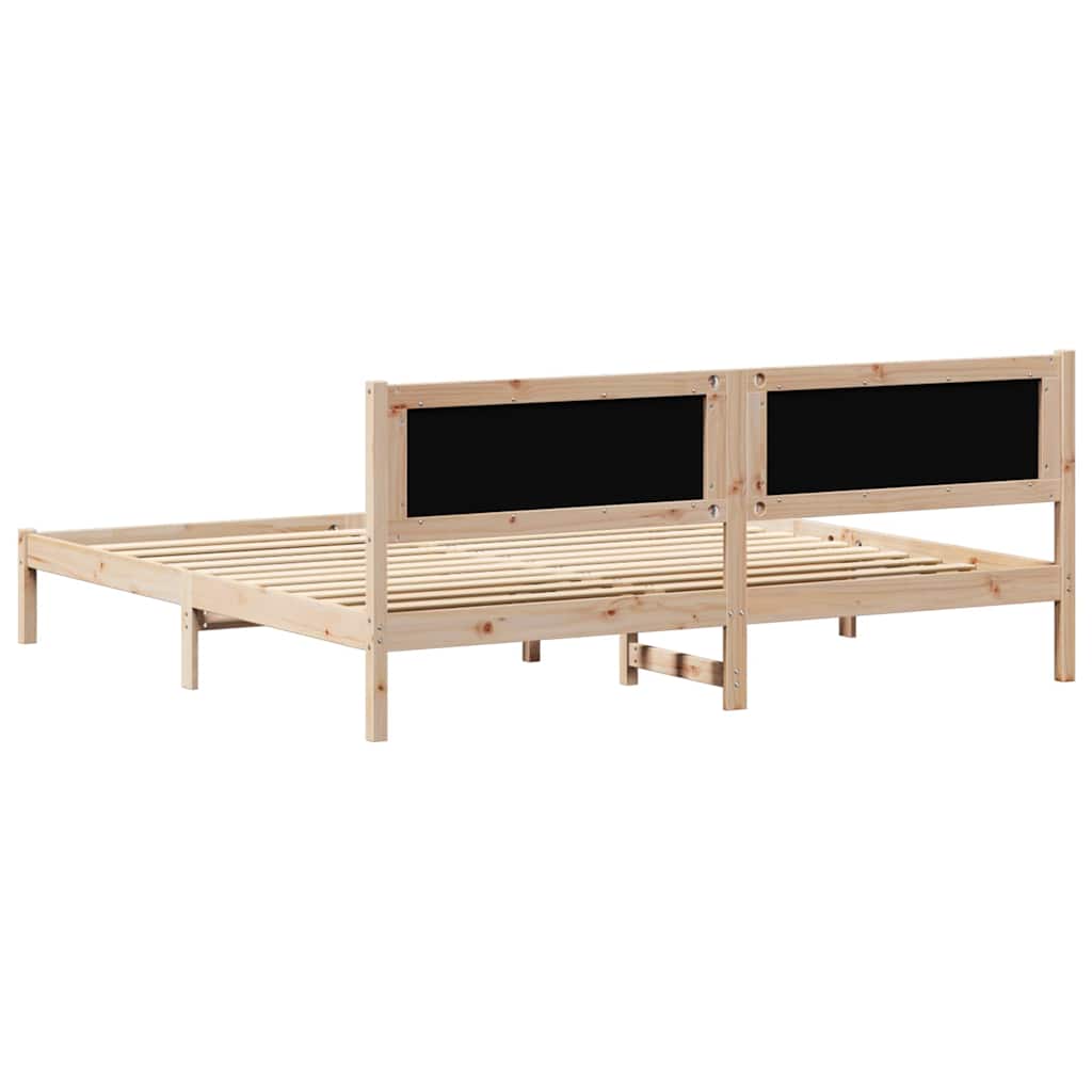 vidaXL Bedframe met hoofdeinde Lichtgrijs 75 x 190 cm Stof