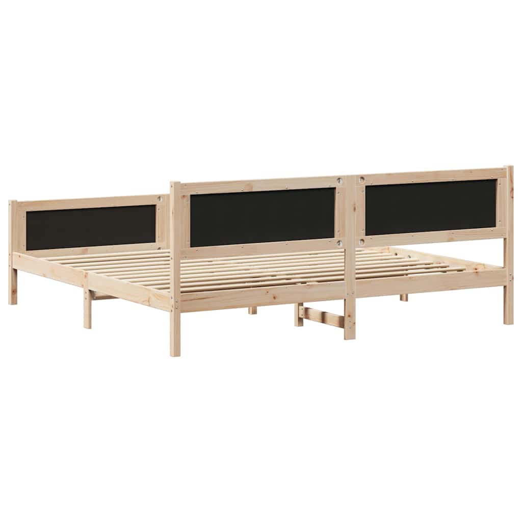 vidaXL Bedframe met hoofdeinde Lichtgrijs 75 x 190 cm Stof