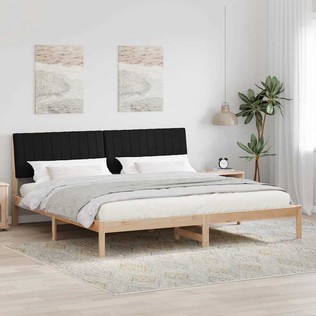 vidaXL Bedframe met hoofdeinde Bruin 75 x 190 cm Stof