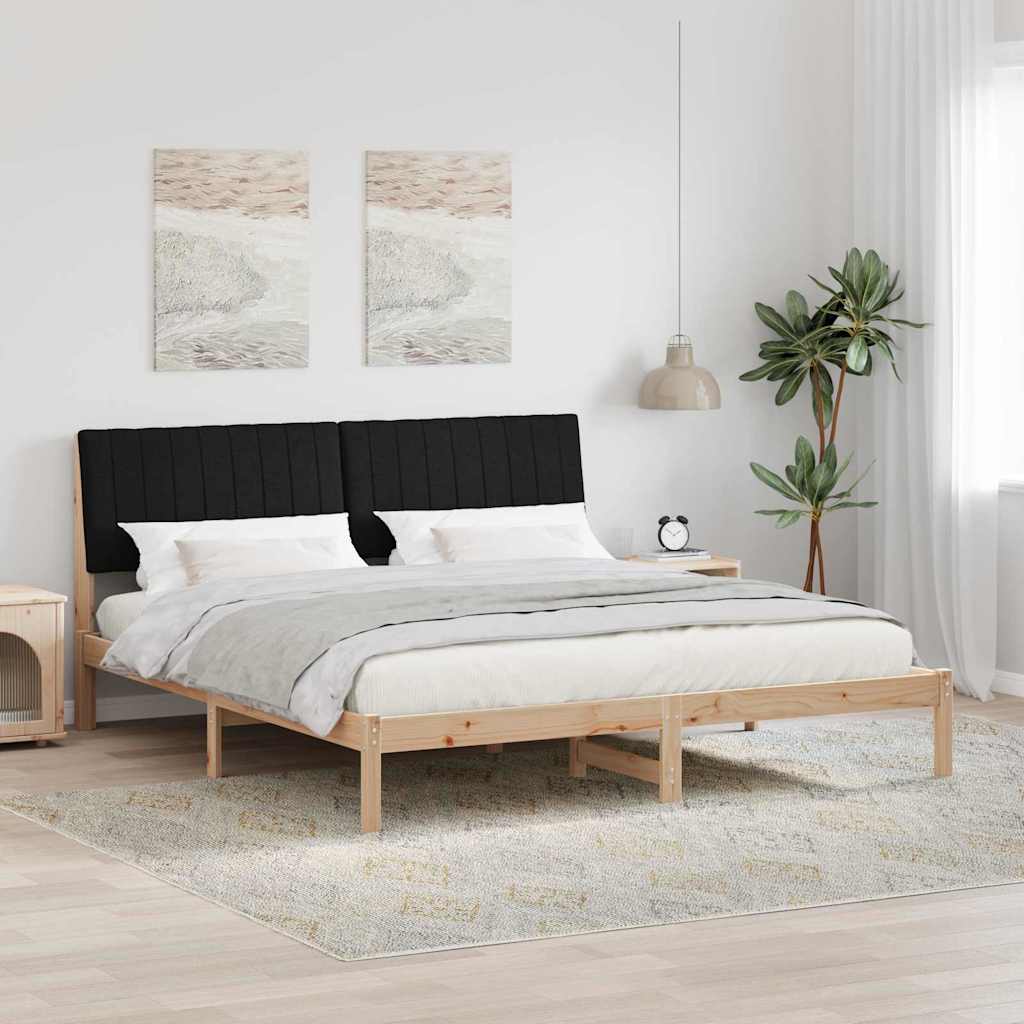 vidaXL Bedframe met hoofdeinde Bruin 75 x 190 cm Stof