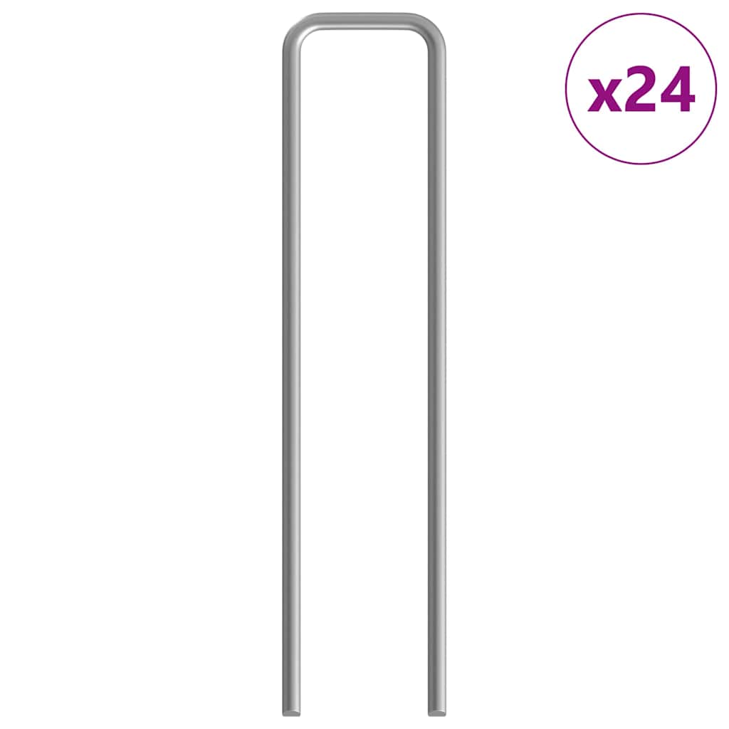 vidaXL Kippenhok 2 pcs Zilver 600 x 100 x 210 cm Gegalvaniseerd staal