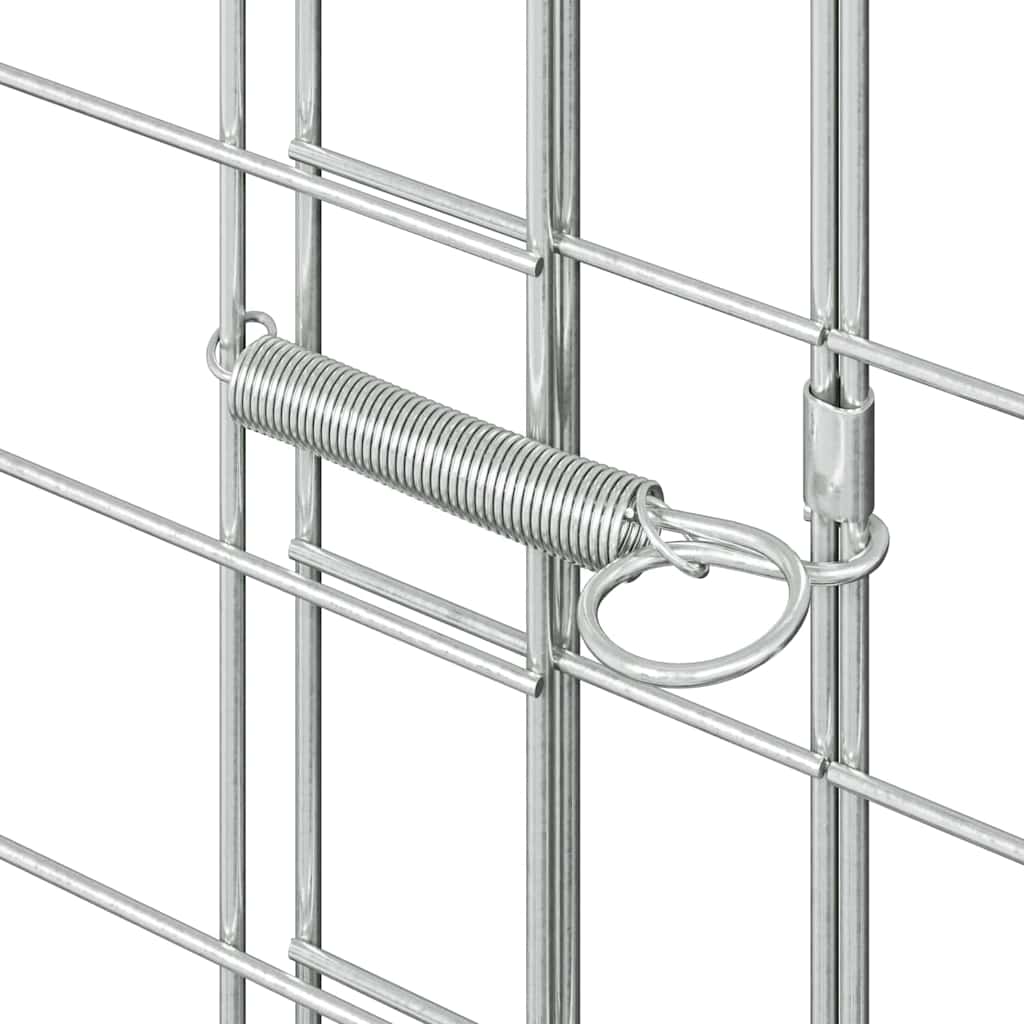vidaXL Kippenhok 2 pcs Zilver 600 x 100 x 210 cm Gegalvaniseerd staal