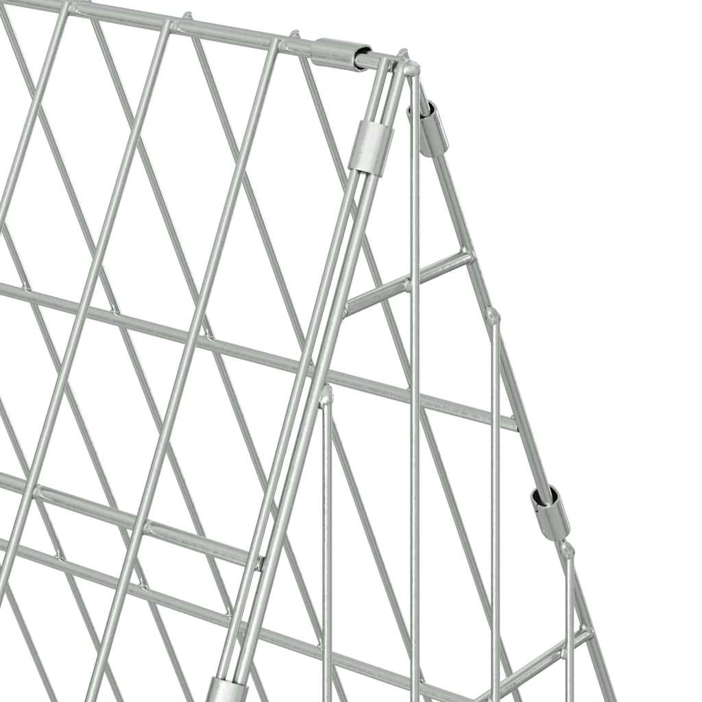 vidaXL Kippenhok Zilver 110 x 55 x 55 cm Gegalvaniseerd staal