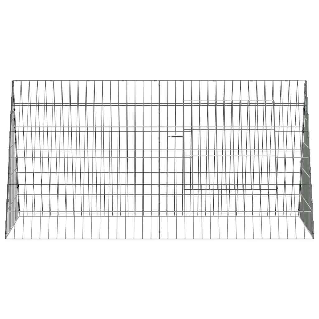 vidaXL Kippenhok Zilver 110 x 55 x 55 cm Gegalvaniseerd staal