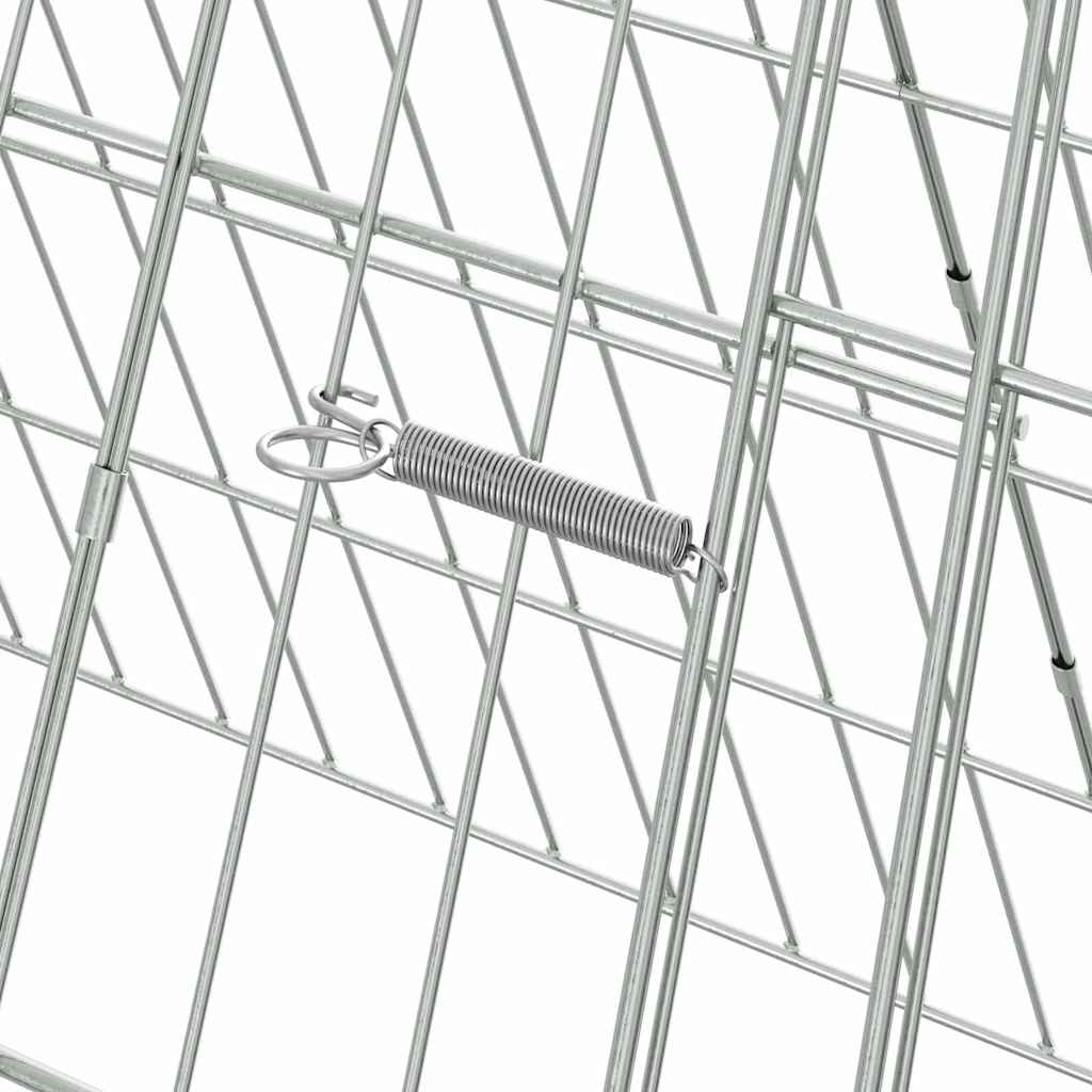 vidaXL Kippenhok Zilver 110 x 55 x 55 cm Gegalvaniseerd staal
