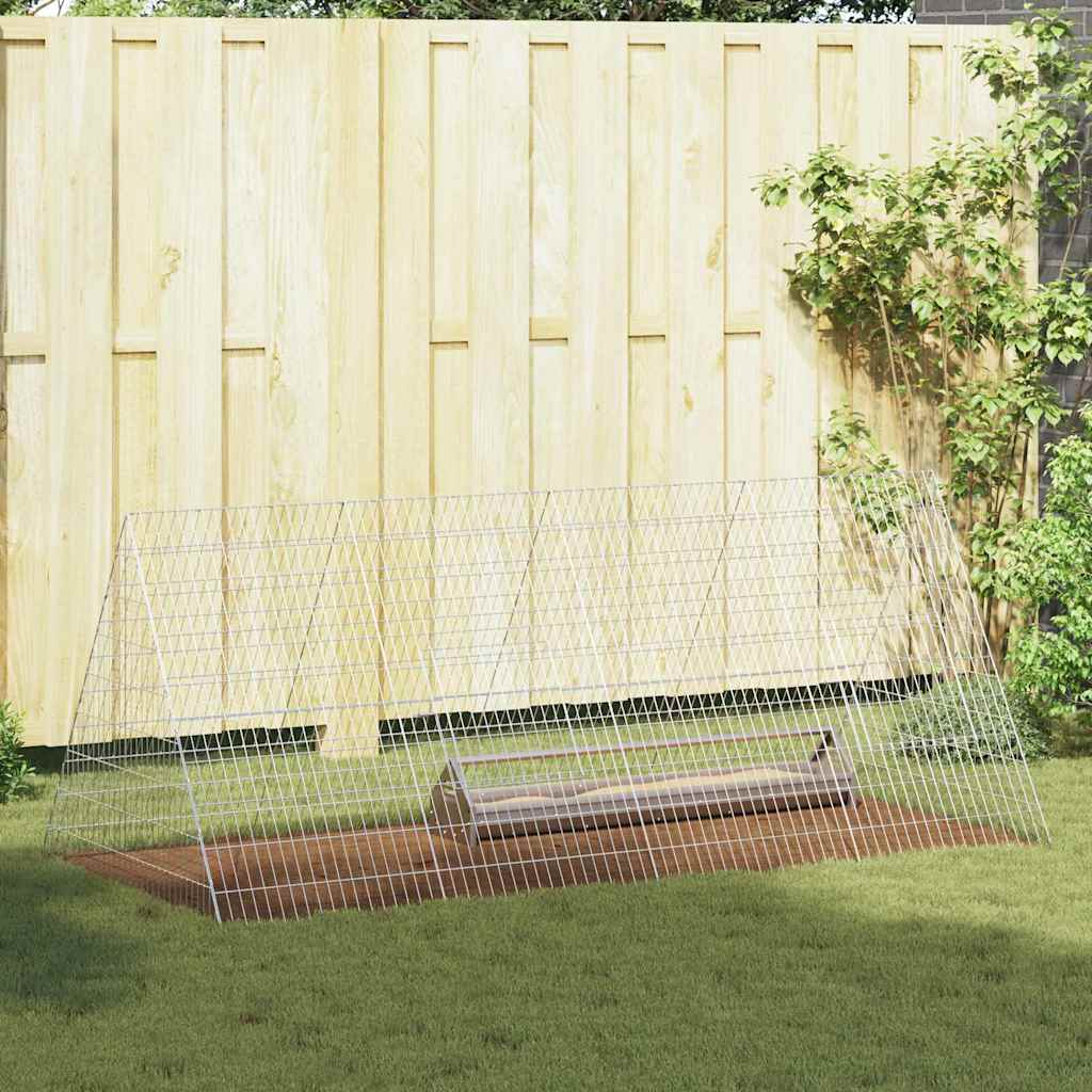 vidaXL Kippenhok Zilver 110 x 55 x 55 cm Gegalvaniseerd staal