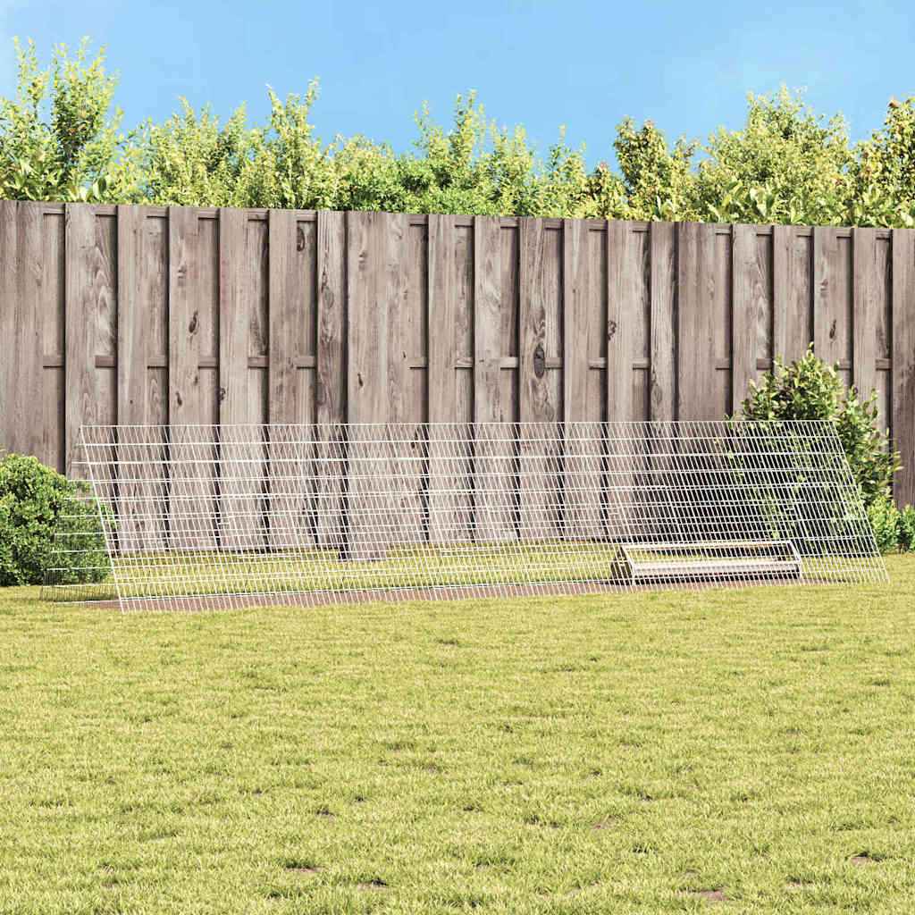 vidaXL Kippenhok Zilver 110 x 55 x 55 cm Gegalvaniseerd staal