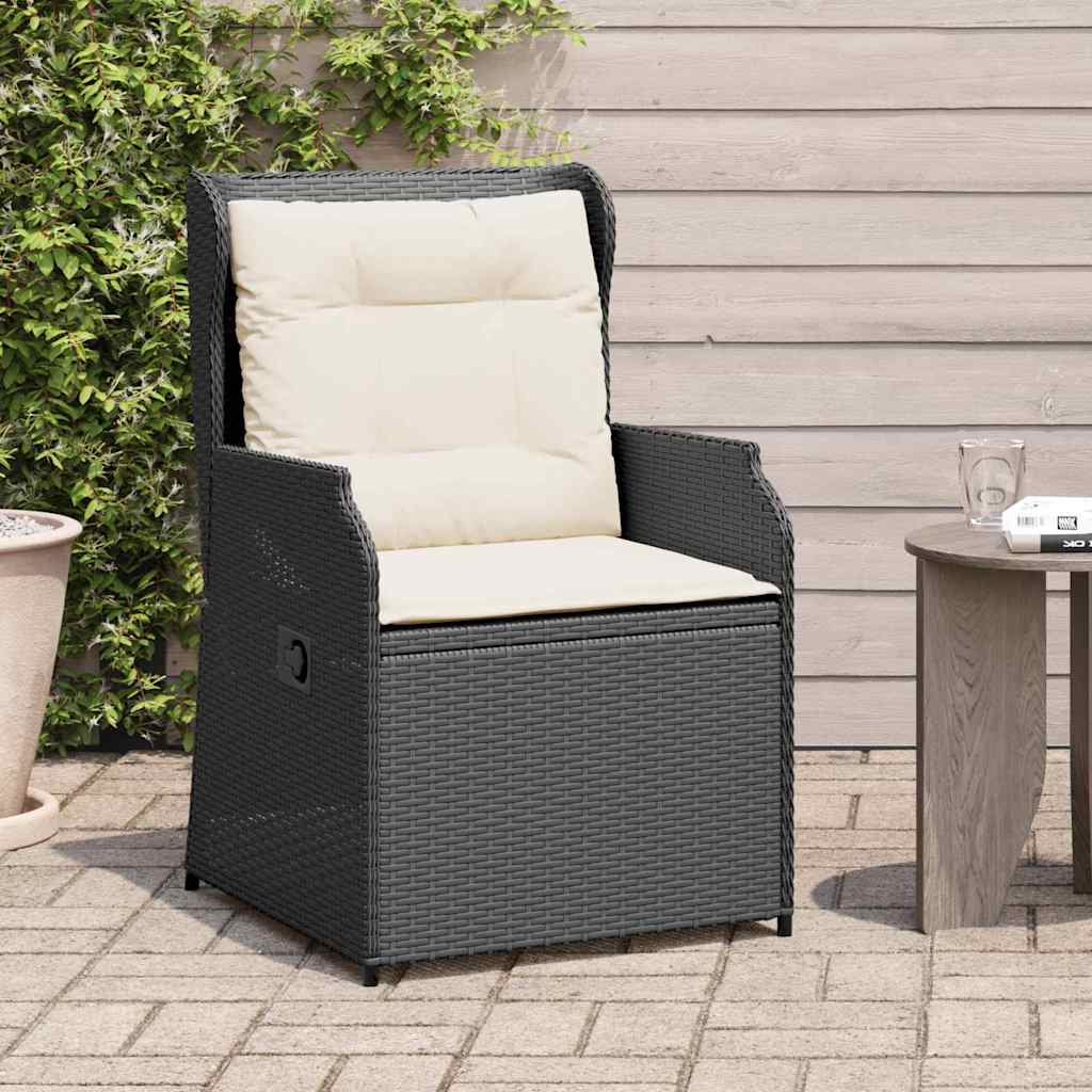 vidaXL Tuinbank met kussen 2 pcs Bruin Poly riet