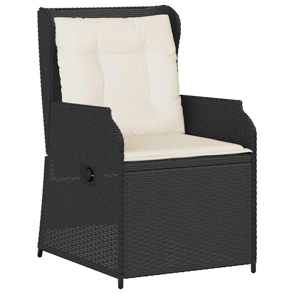 vidaXL Tuinbank met kussen 2 pcs Bruin Poly riet