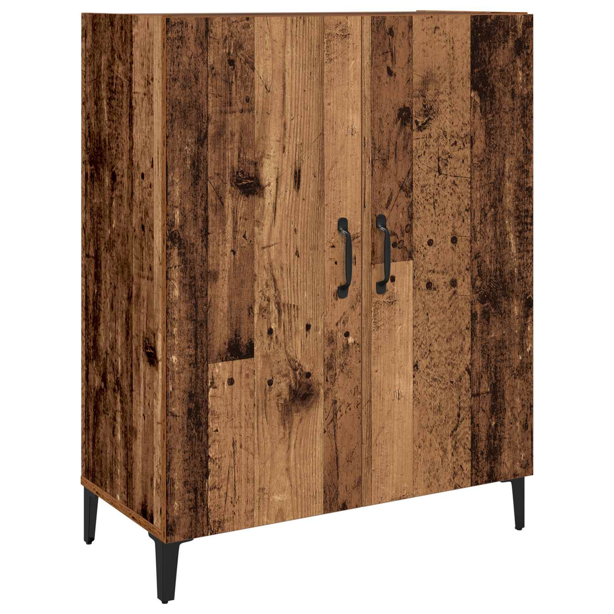 vidaXL Highboard 2 pcs Oud hout 69,5 x 34 x 180 cm Bewerkt hout