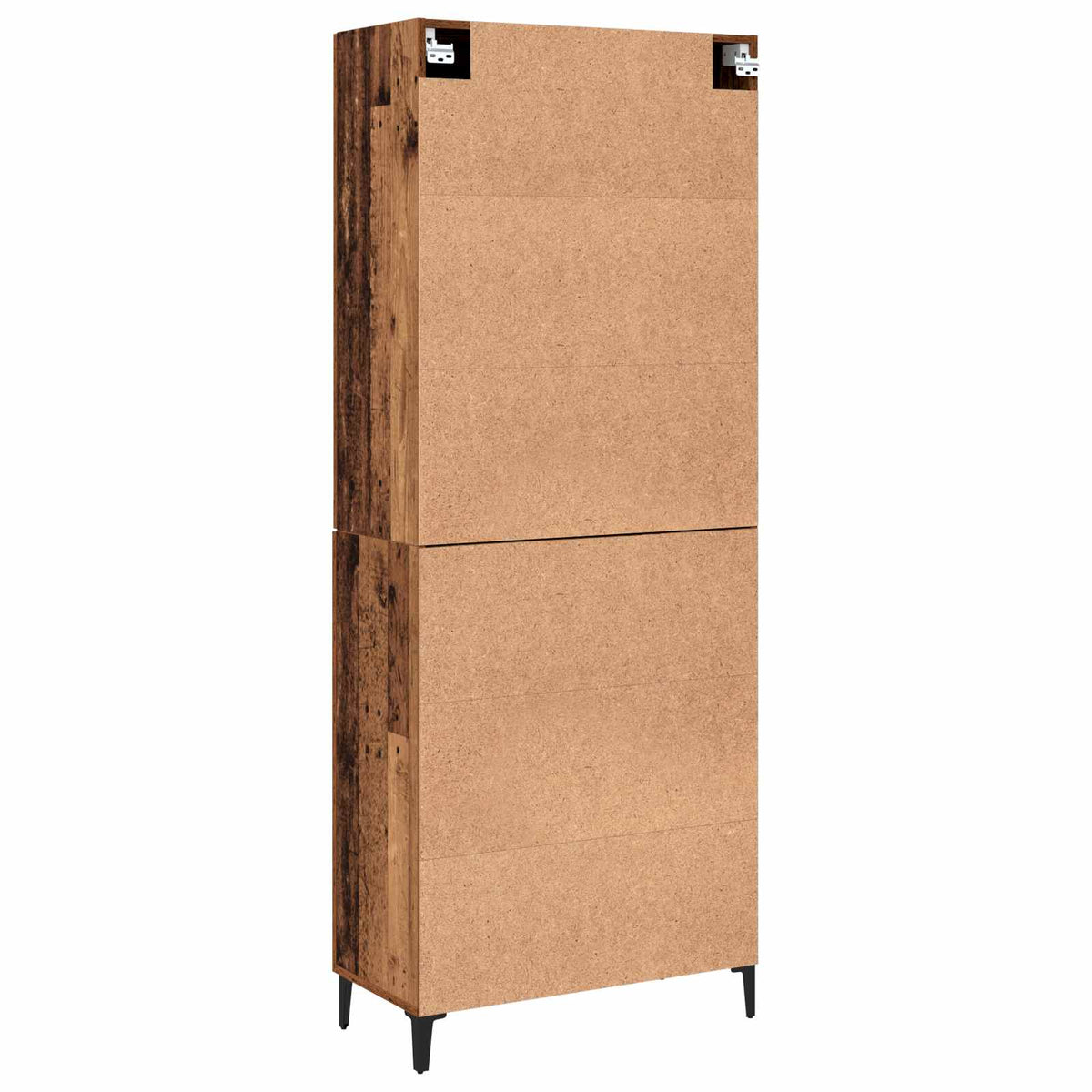 vidaXL Highboard 2 pcs Oud hout 69,5 x 34 x 180 cm Bewerkt hout
