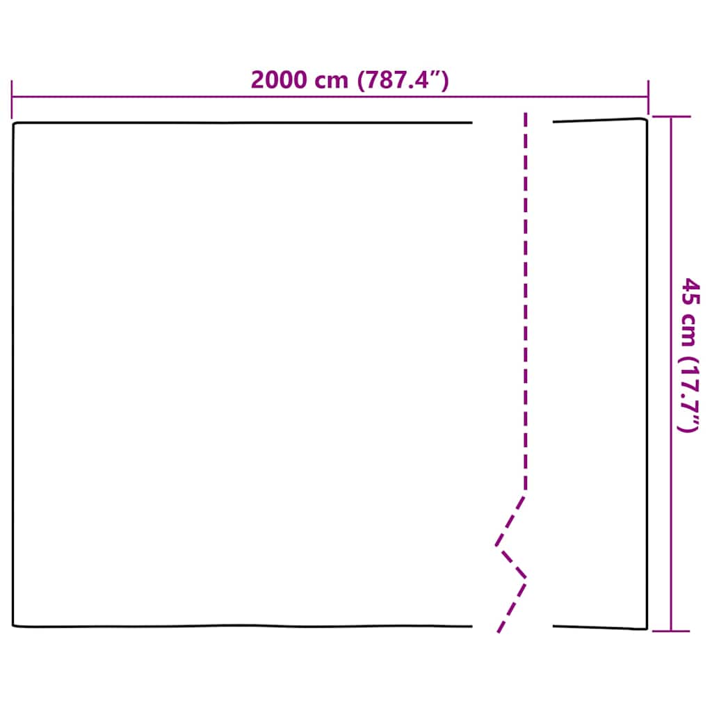 vidaXL Zelfklevende Raamfolie Frosted Grijs 45 x 2000 cm PVC