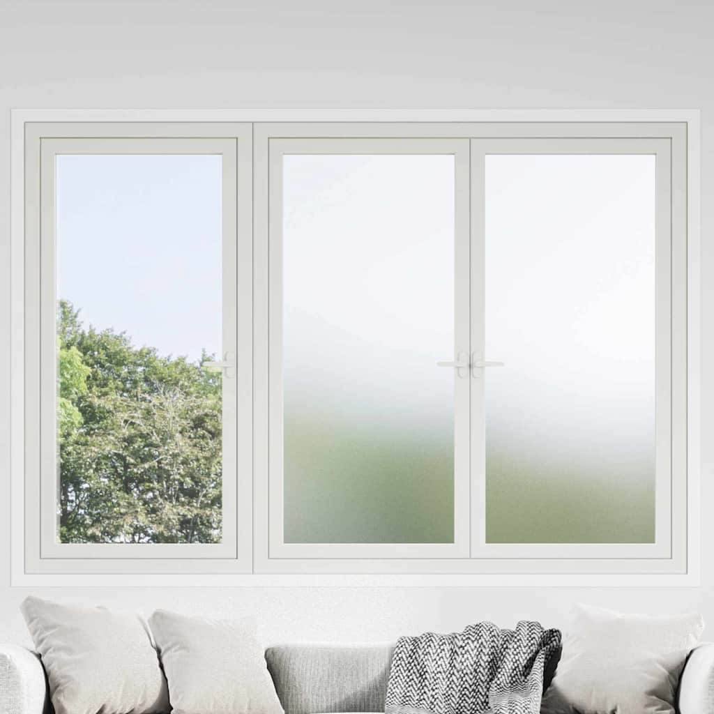 vidaXL Zelfklevende Raamfolie Frosted Grijs 45 x 2000 cm PVC