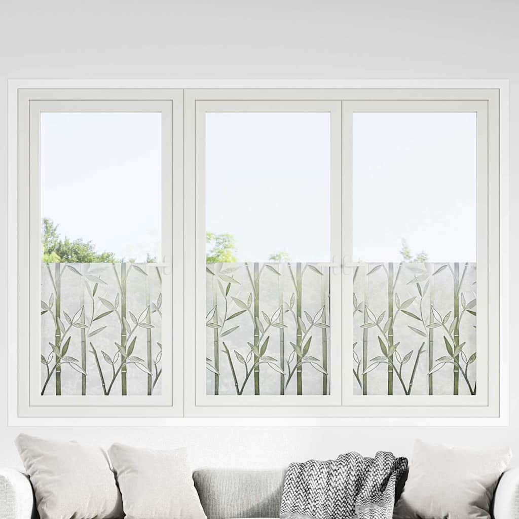vidaXL Statistisch Raamfoli Bamboo Patroon 45 x 500 cm PVC