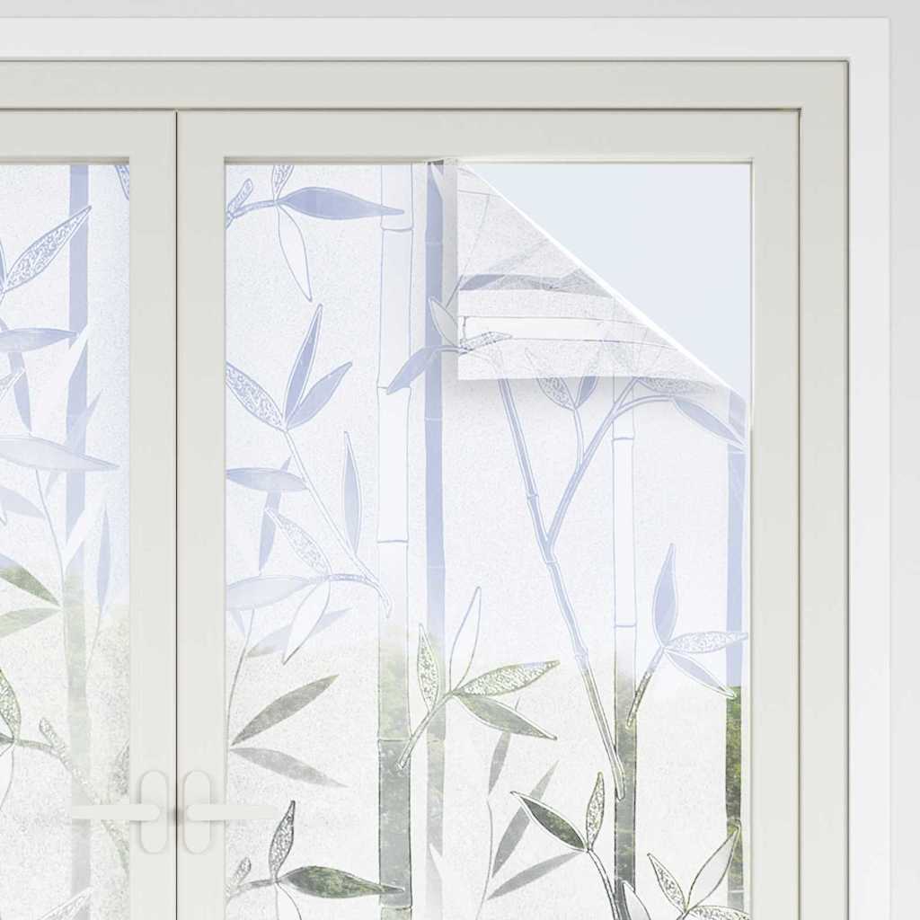 vidaXL Statistisch Raamfoli Bamboo Patroon 45 x 500 cm PVC