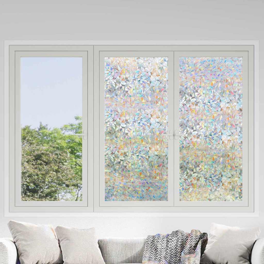 vidaXL Statistisch Raamfoli Bamboo Patroon 45 x 500 cm PVC