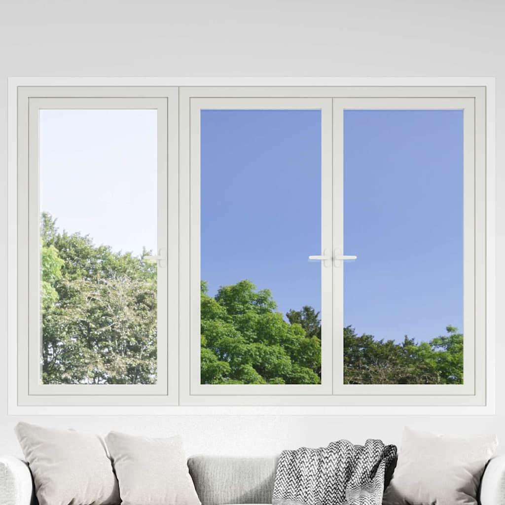 vidaXL Statisch Reflecterend Zonnevensterfolie Zilver 45 x 2000 cm PVC