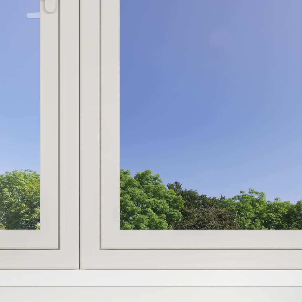 vidaXL Statisch Reflecterend Zonnevensterfolie Zilver 45 x 2000 cm PVC