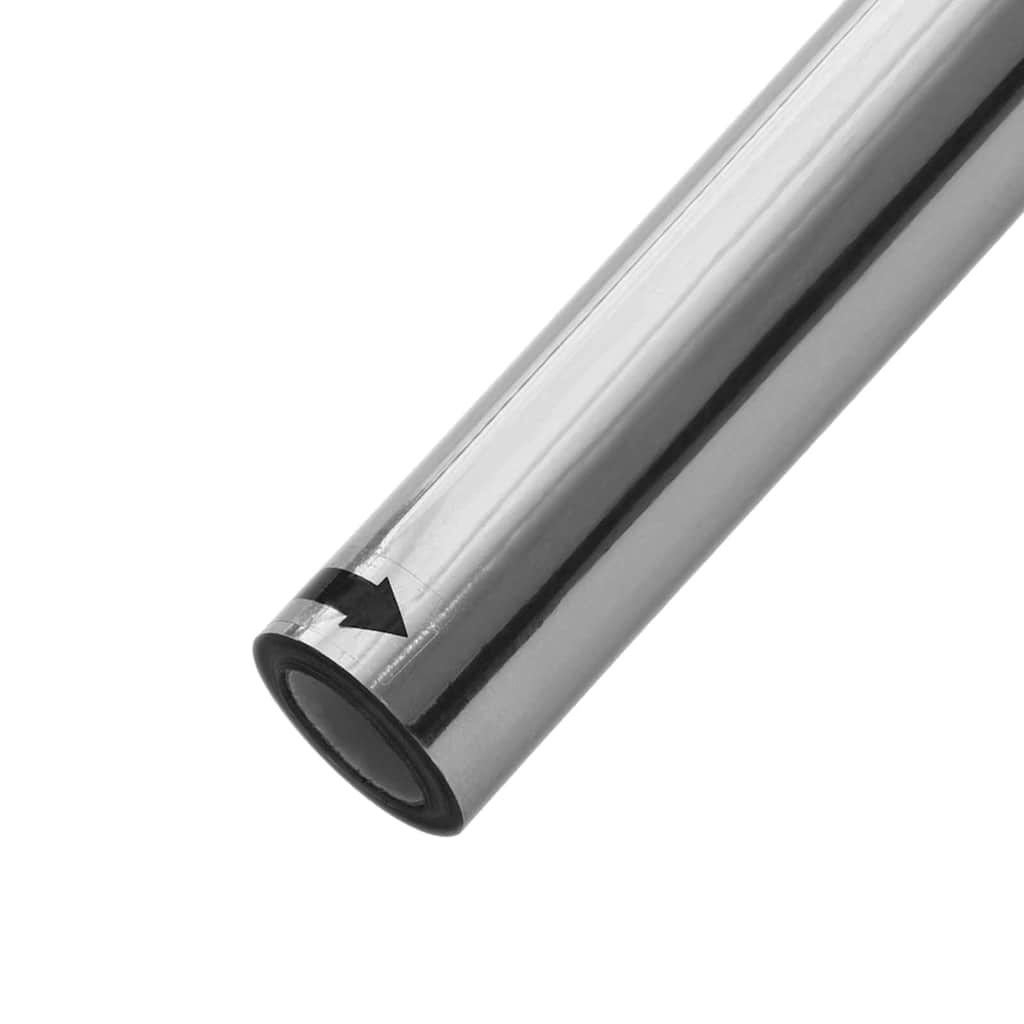 vidaXL Statisch Reflecterend Zonnevensterfolie Zilver 45 x 2000 cm PVC