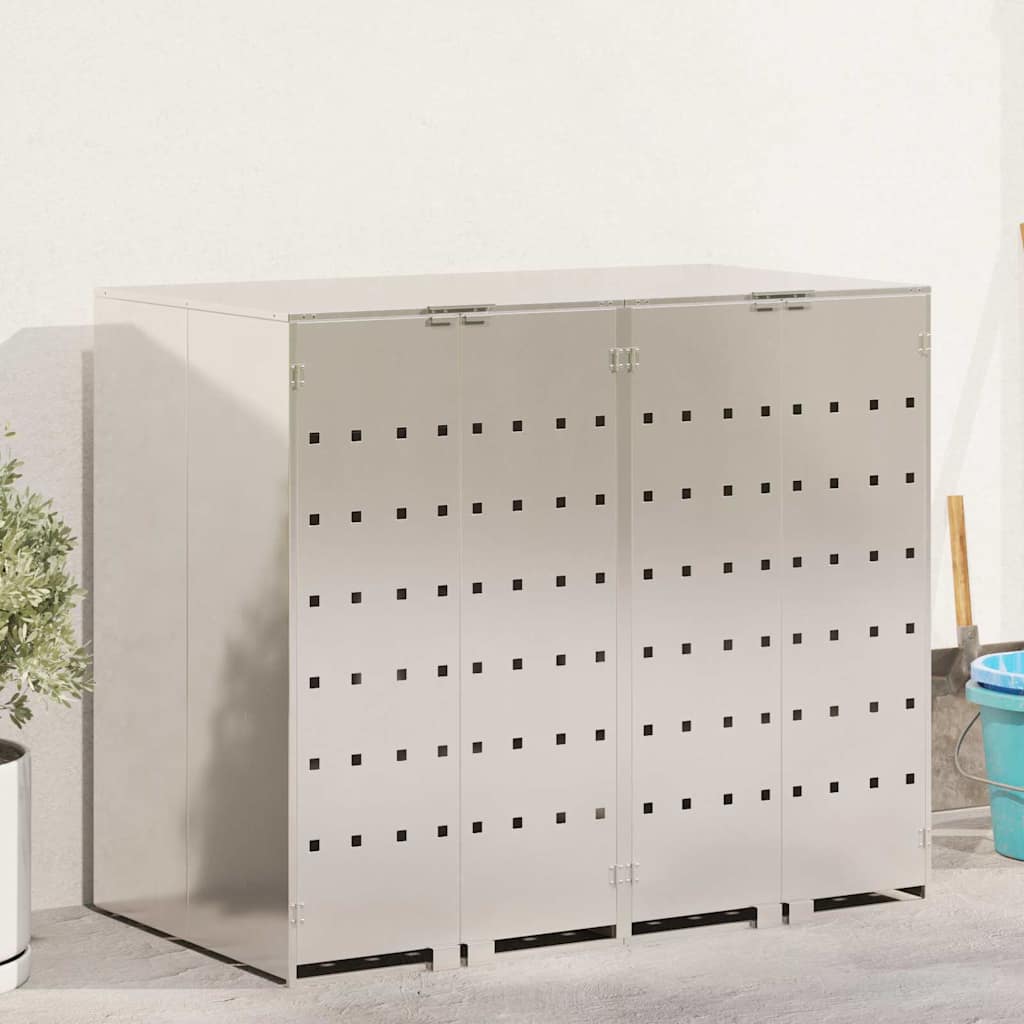 vidaXL Afvalcontaineropslag met gasliftdeksel voor 240L container