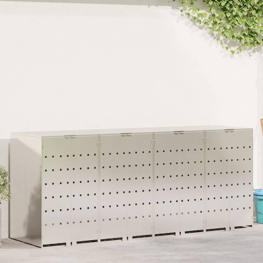 vidaXL Afvalcontaineropslag met gasliftdeksel voor 240L container