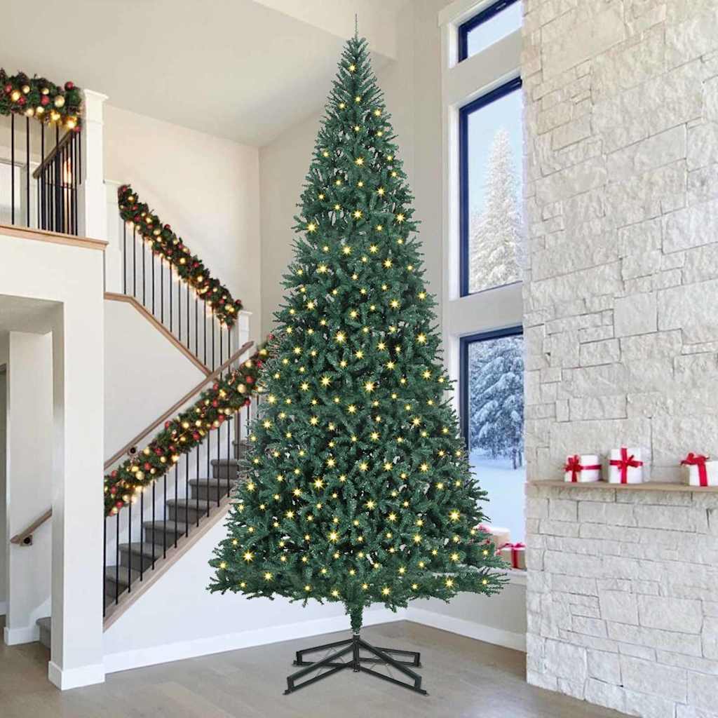 vidaXL Kunstkerstboom Groen 500 cm Extra groot 30 meter lang PVC