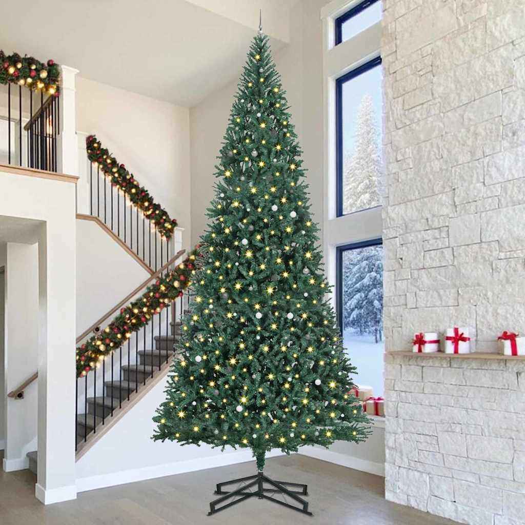 vidaXL Kunstkerstboom Groen 500 cm Extra groot 30 meter lang PVC
