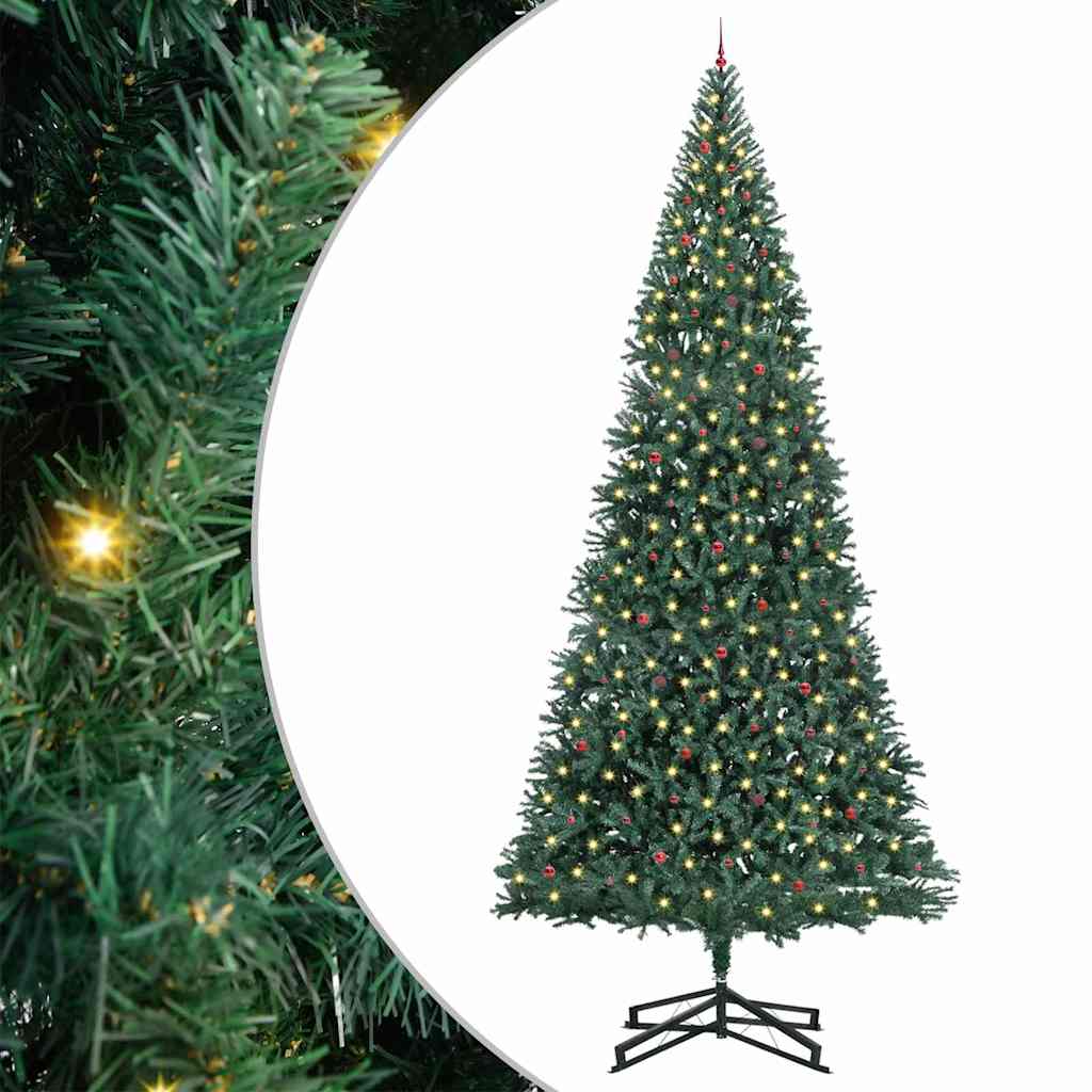 vidaXL Kunstkerstboom Groen 500 cm Extra groot 30 meter lang PVC
