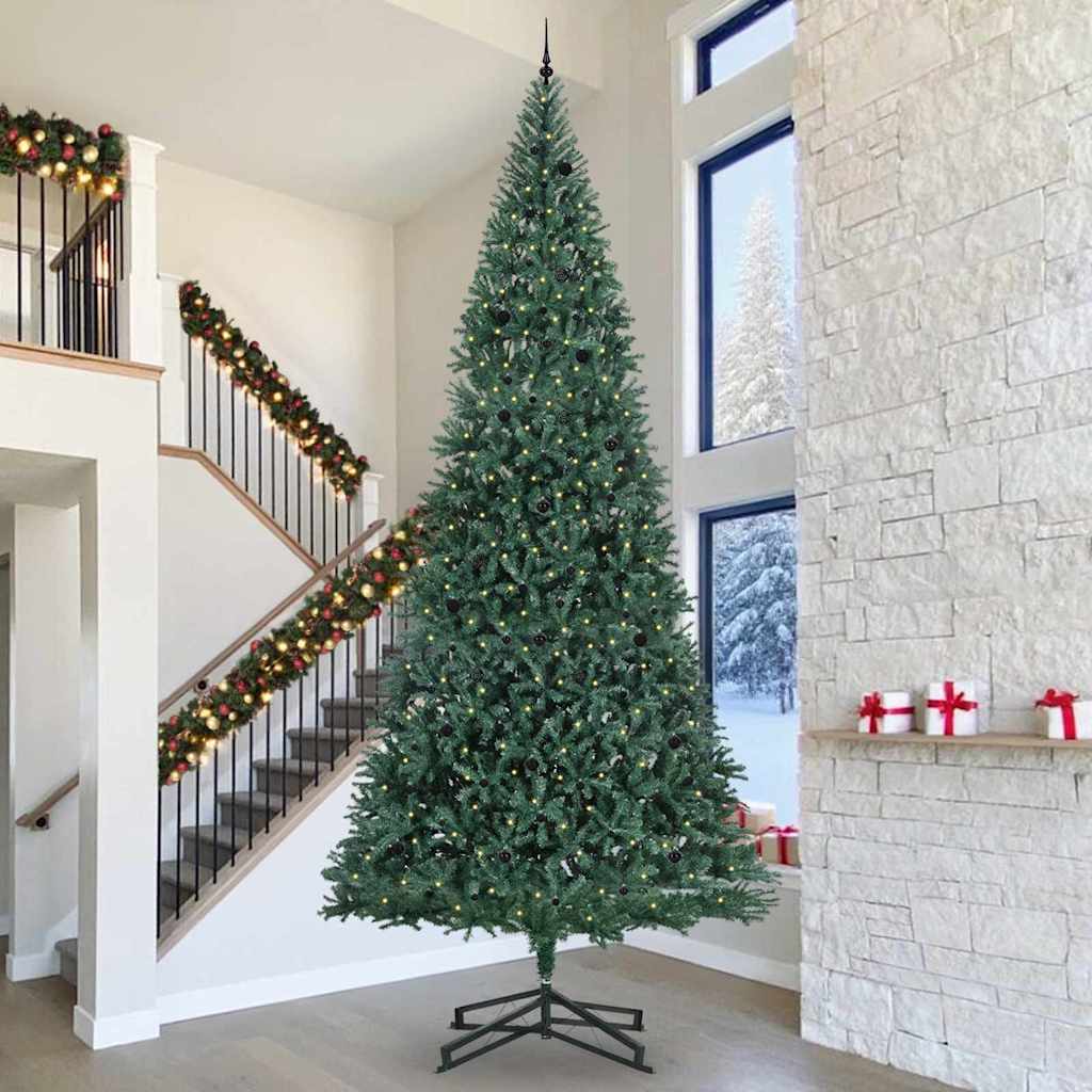 vidaXL Kunstkerstboom Groen 500 cm Extra groot 30 meter lang PVC