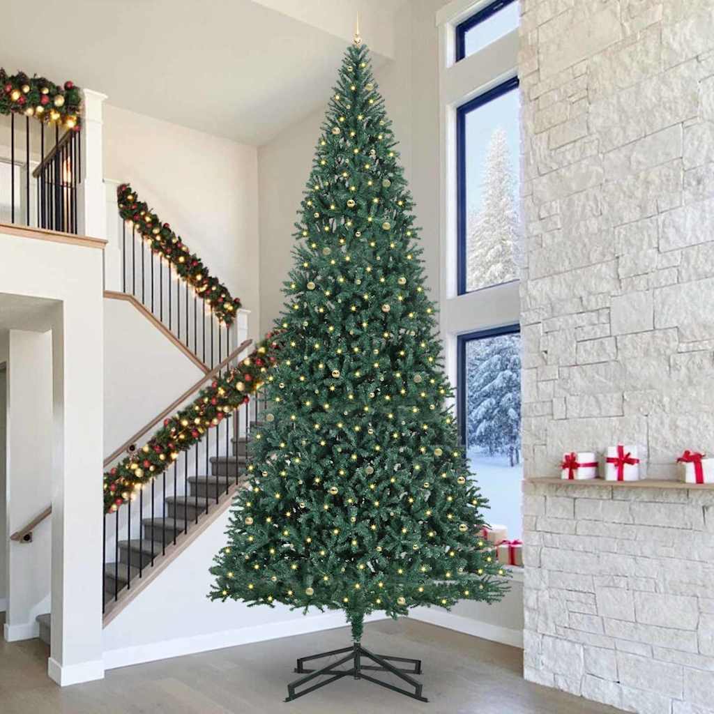 vidaXL Kunstkerstboom Groen 500 cm Extra groot 30 meter lang PVC