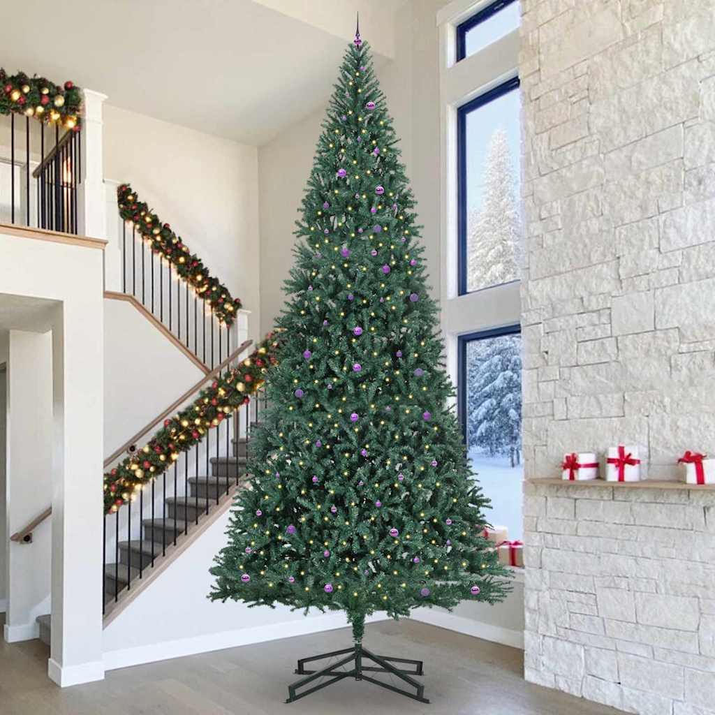 vidaXL Kunstkerstboom Groen 500 cm Extra groot 30 meter lang PVC