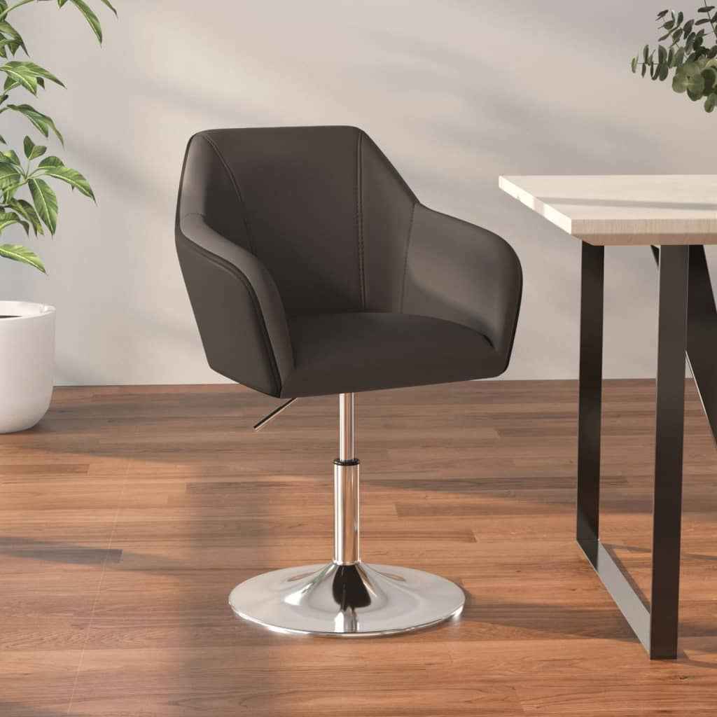 vidaXL Barkruk kunstleer wit en zwart